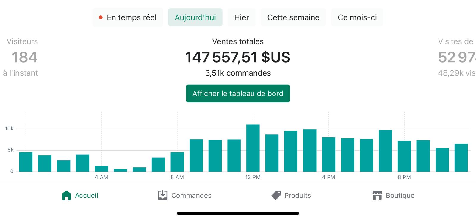 Capture de résultats e-commerce 4